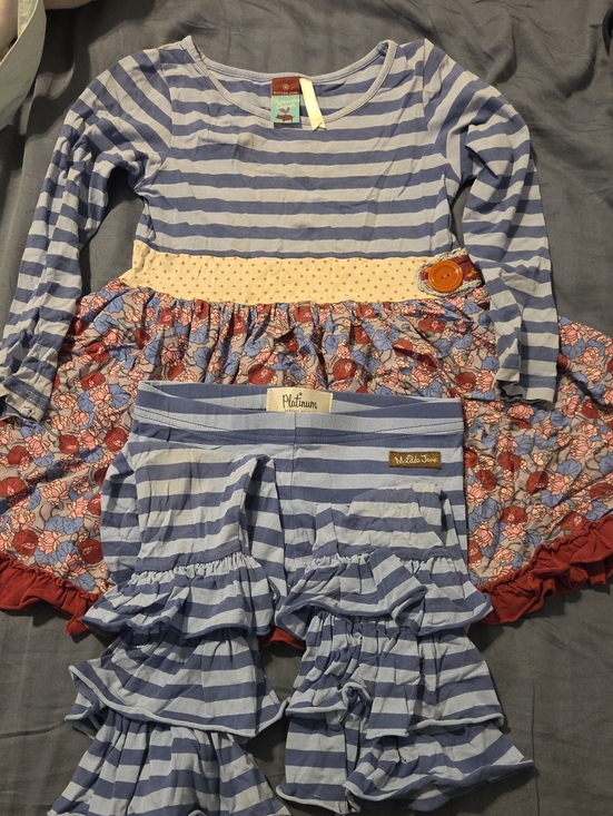 Matilda Jane Other - Matilda Jane Dress + Platinum Bennys To Match And Match Top Bundle